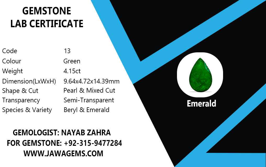 Lab Certified Emerald - 4.15 crt