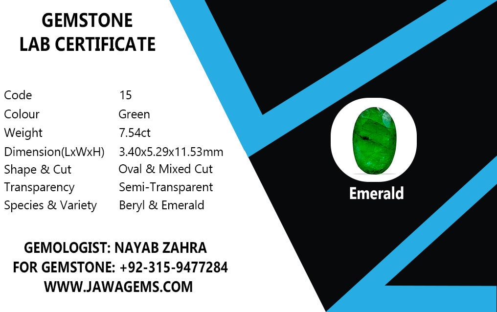 Lab Certified Emerald - 3.4 crt