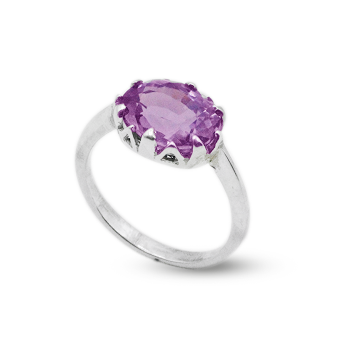 Amethyst Women Ring – Lattice