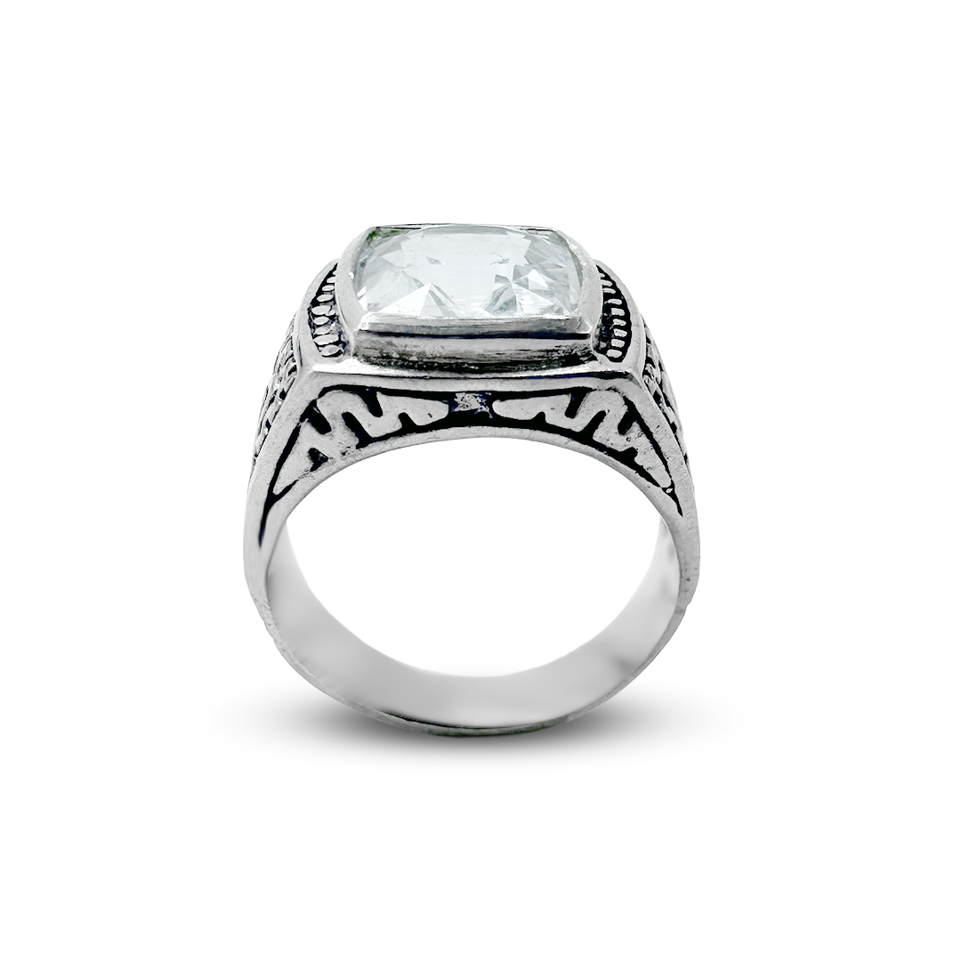 Aquamarine Men Ring - Persion Design