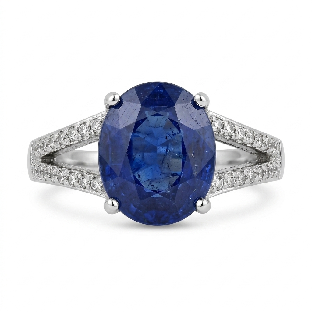 Blue Sapphire Women Ring - Royal Split