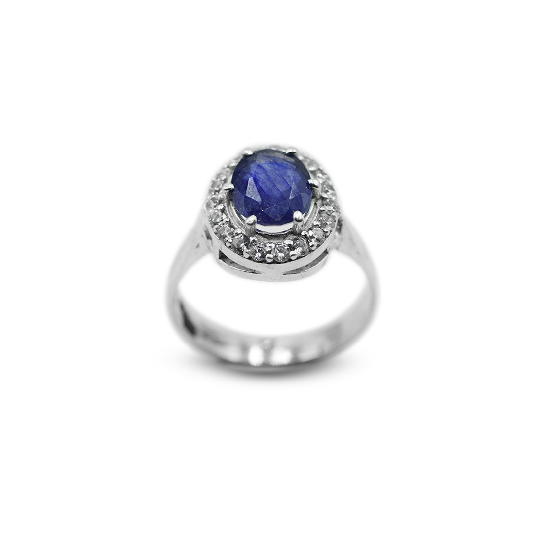 Blue Sapphire Women Ring – Glam Design
