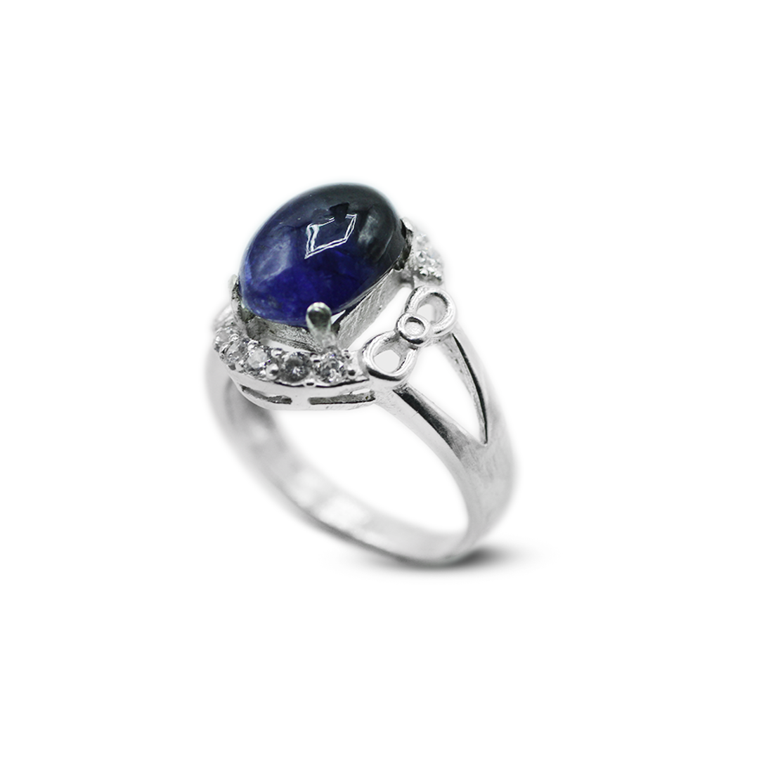 Blue Sapphire Women Ring – Solitaire Design