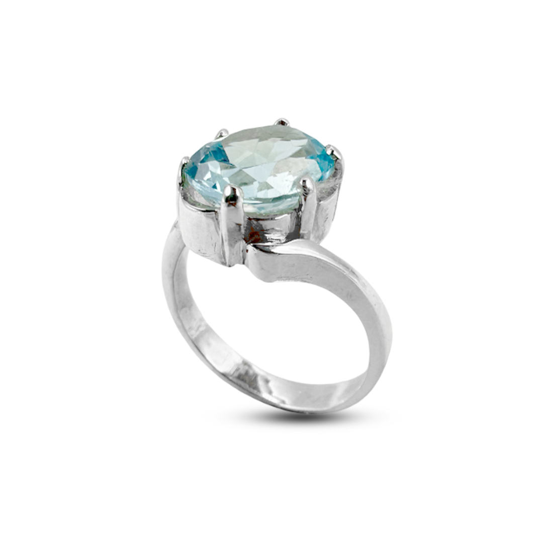 Blue Topaz Women Ring - Glop Bypass