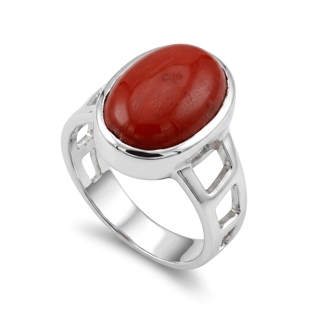 Coral Men Ring - Openwork