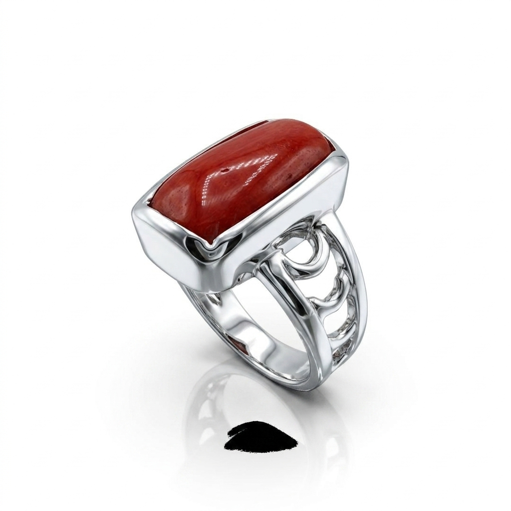 Coral Men Ring - Filigree Signe