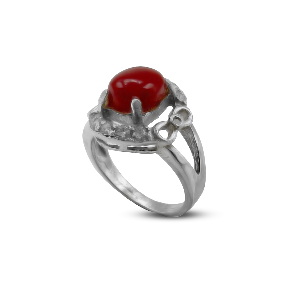 Coral Women Ring – Note Band V Design