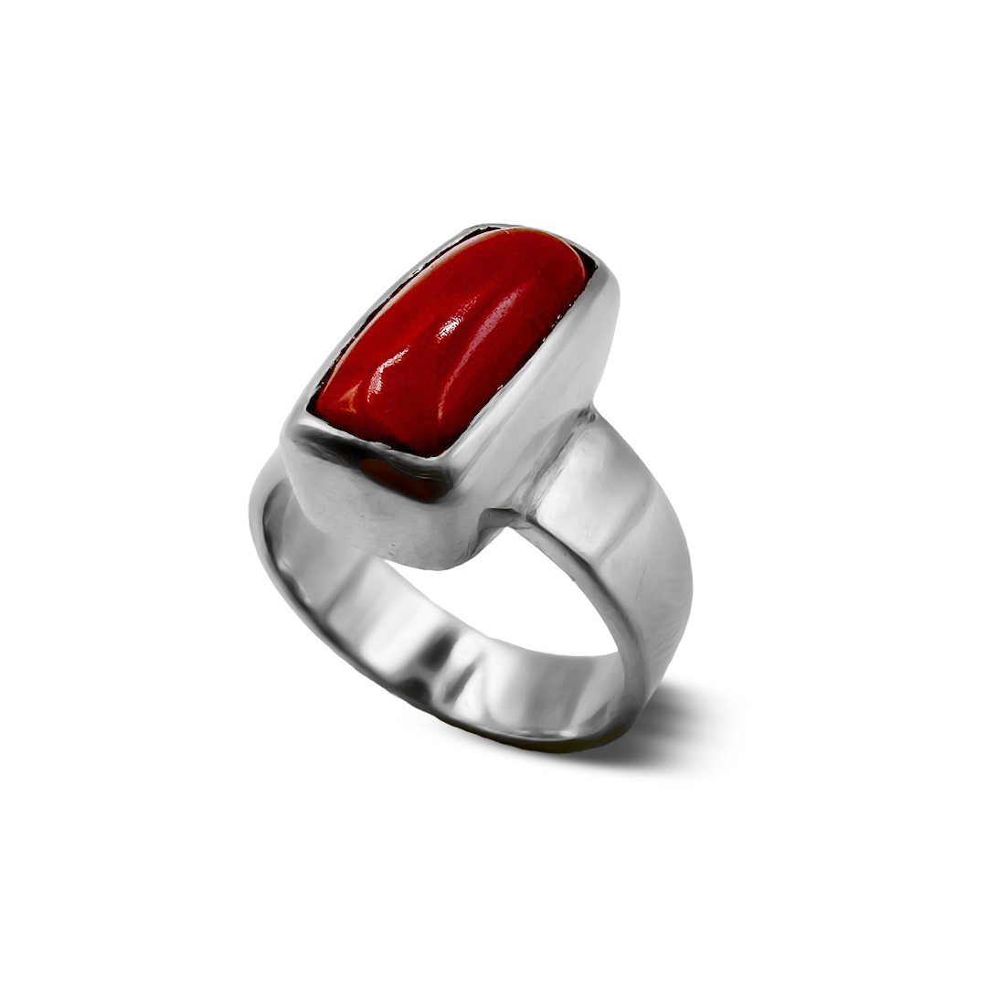 Coral Women Ring – Broad Band Design