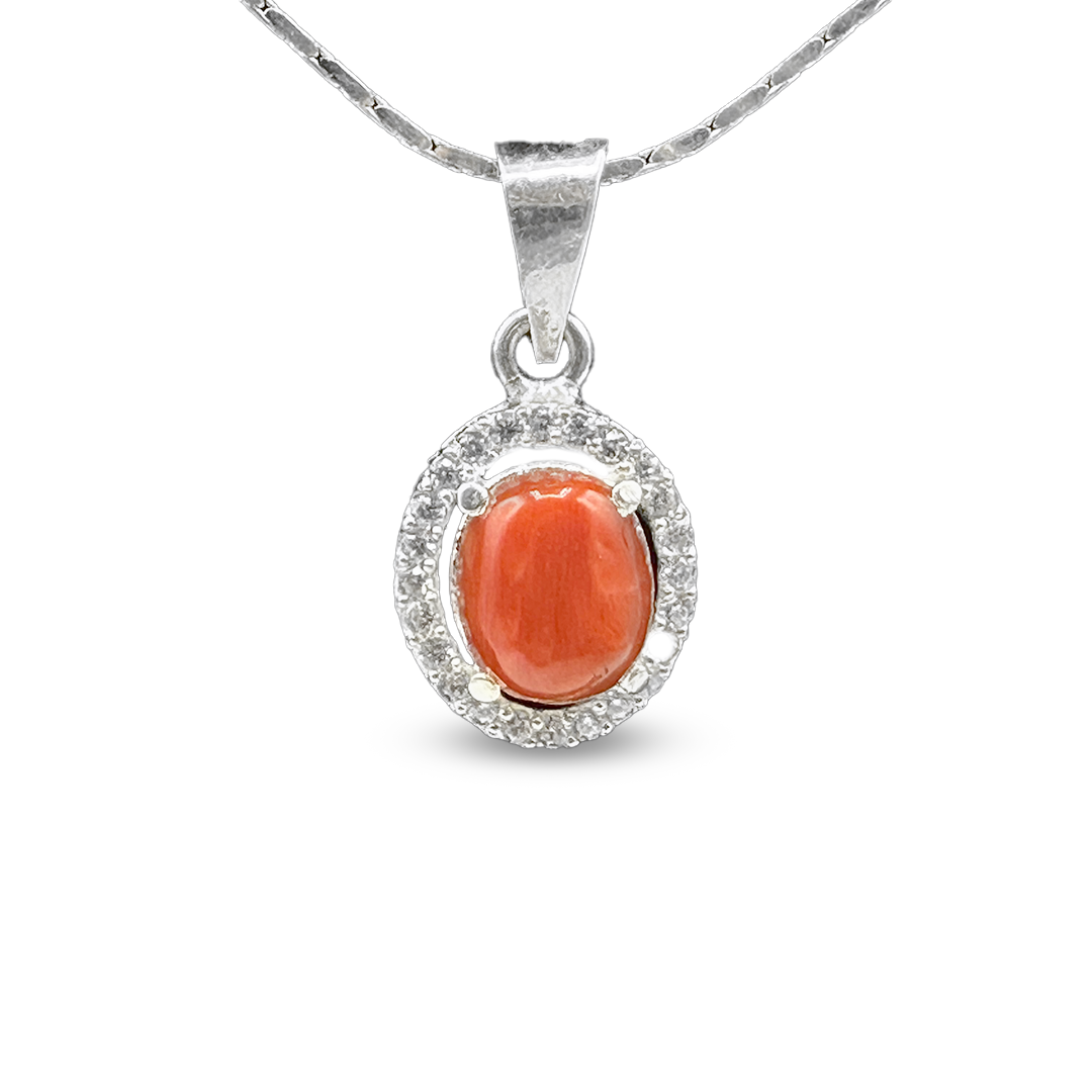 Coral Pendant - Halo Frame Design