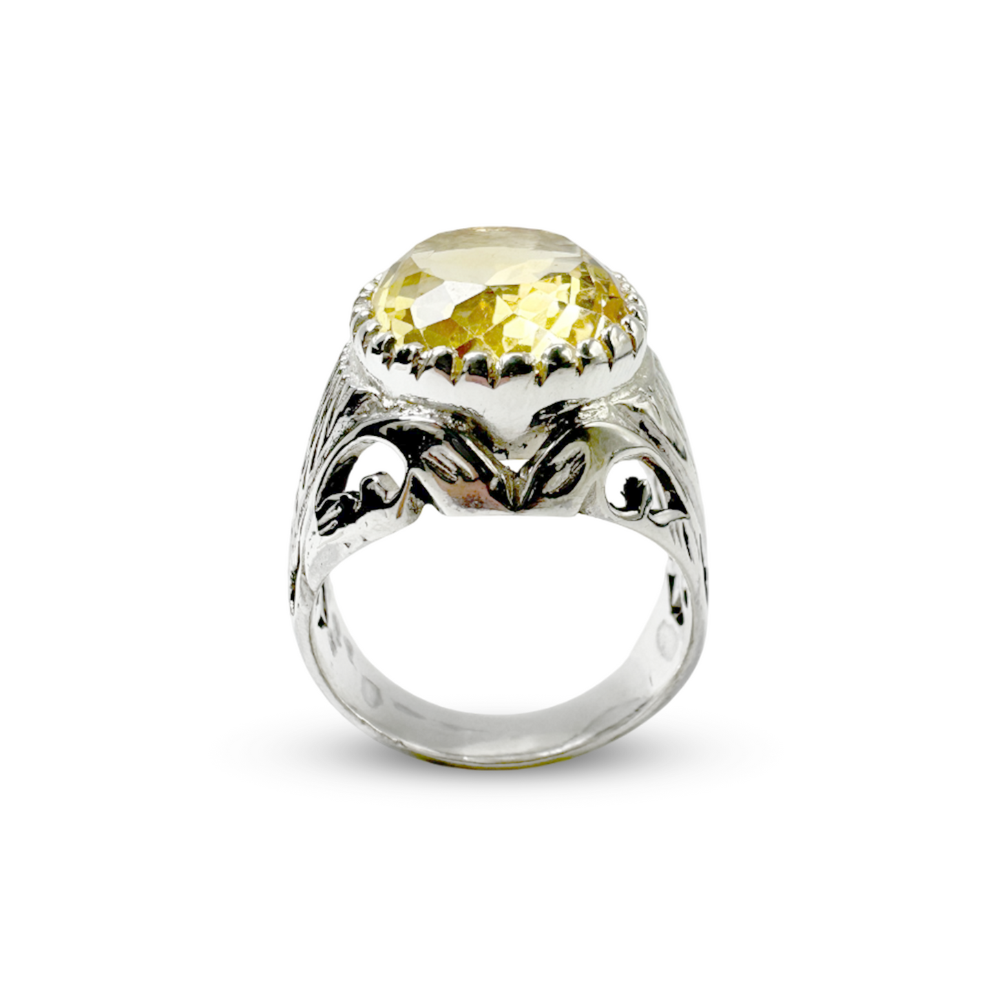 Citrine Men Ring - Turqish Design