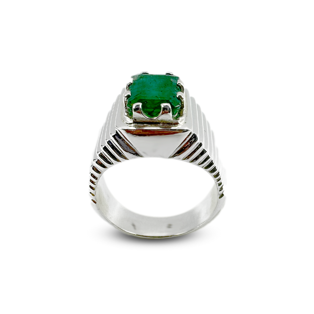 Emerald Men Ring - Clunch Design