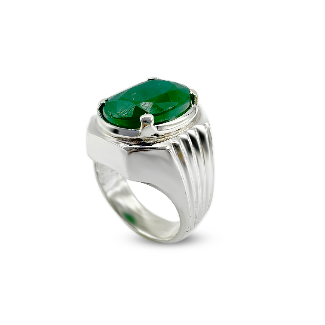 Emerald Men RIng - Outragious Design