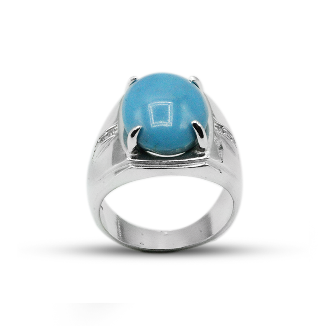 Feroza Men Ring - Zircon Side Strip