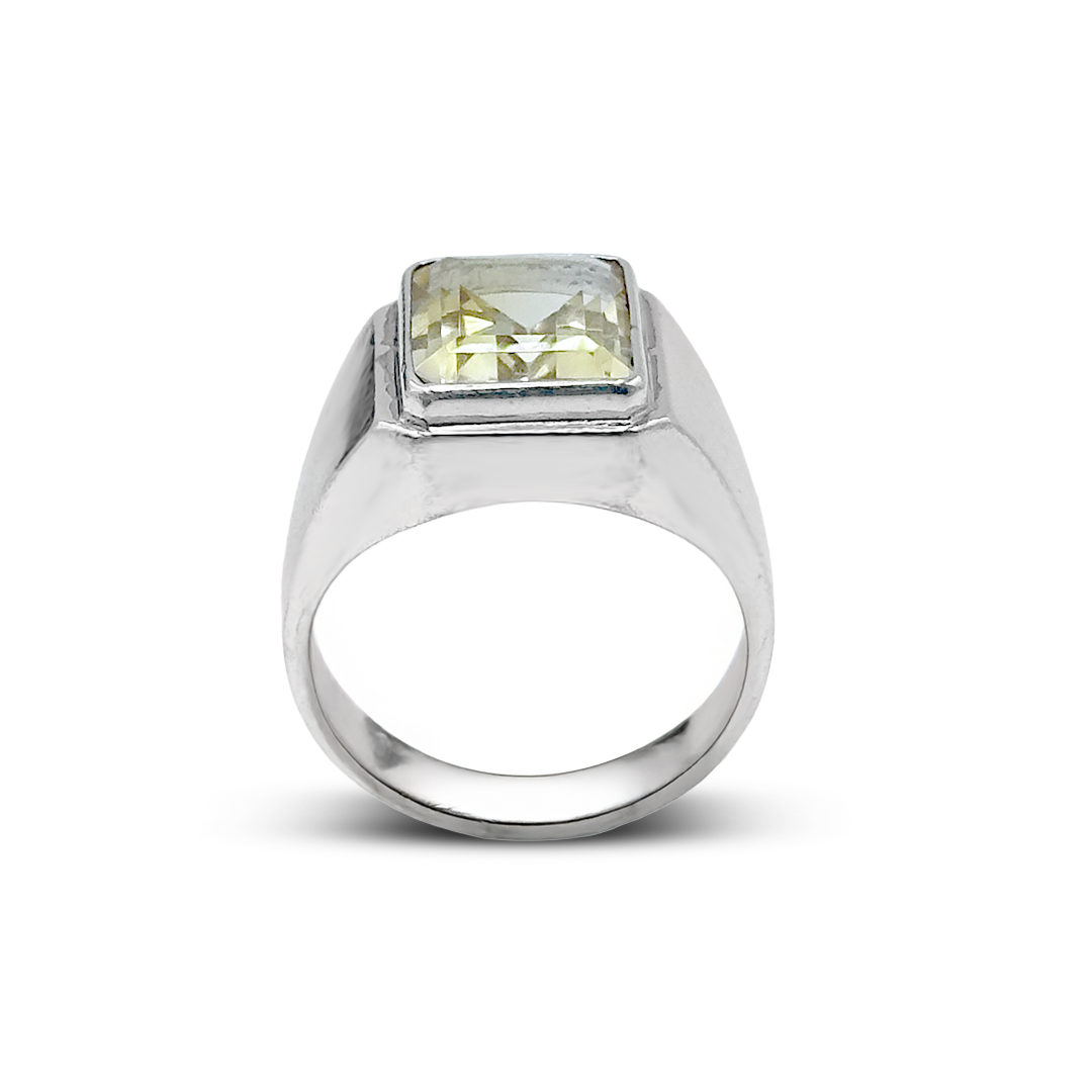 Kunzite Men Ring - Wall Design