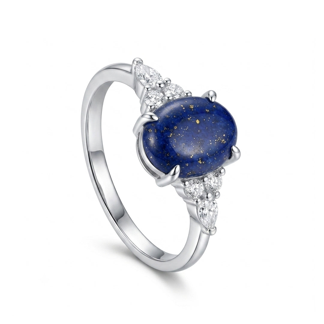 Lapis Women Ring - East-West