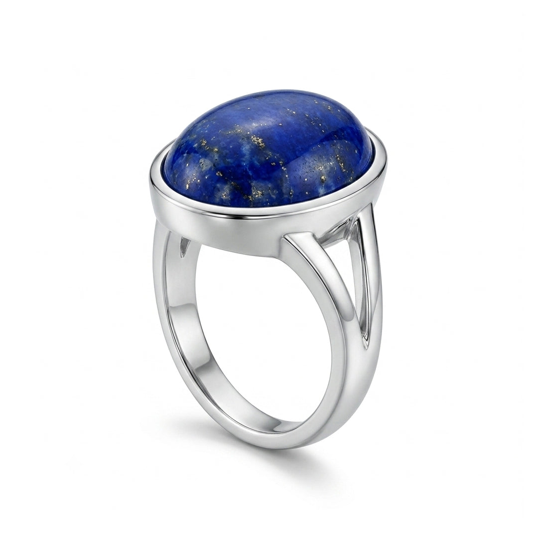 Lapis Men Ring - High-Dome