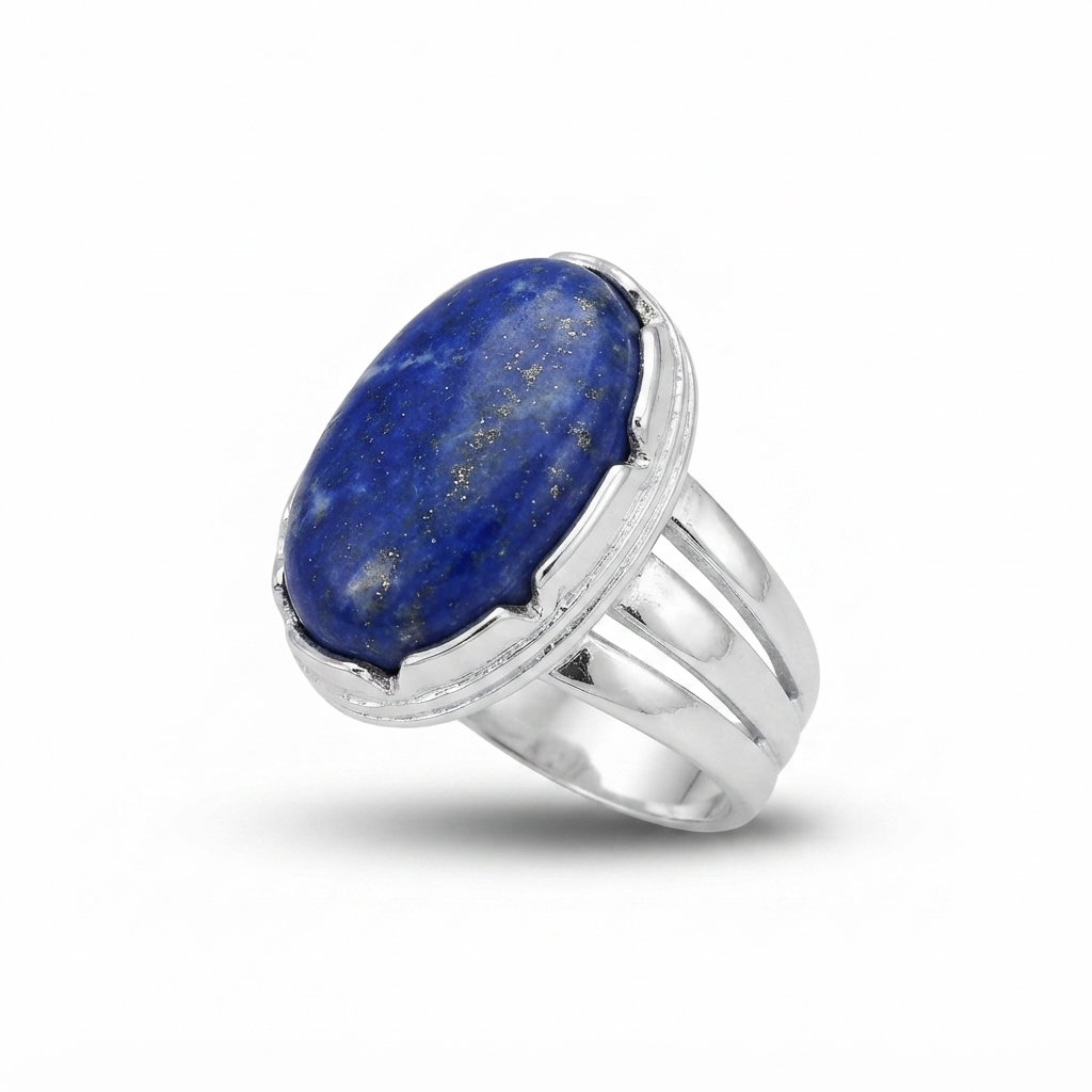 Lapis Men Ring - Triple Band
