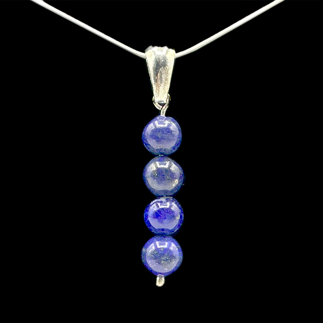 Lapis Pendant - Beads Drop
