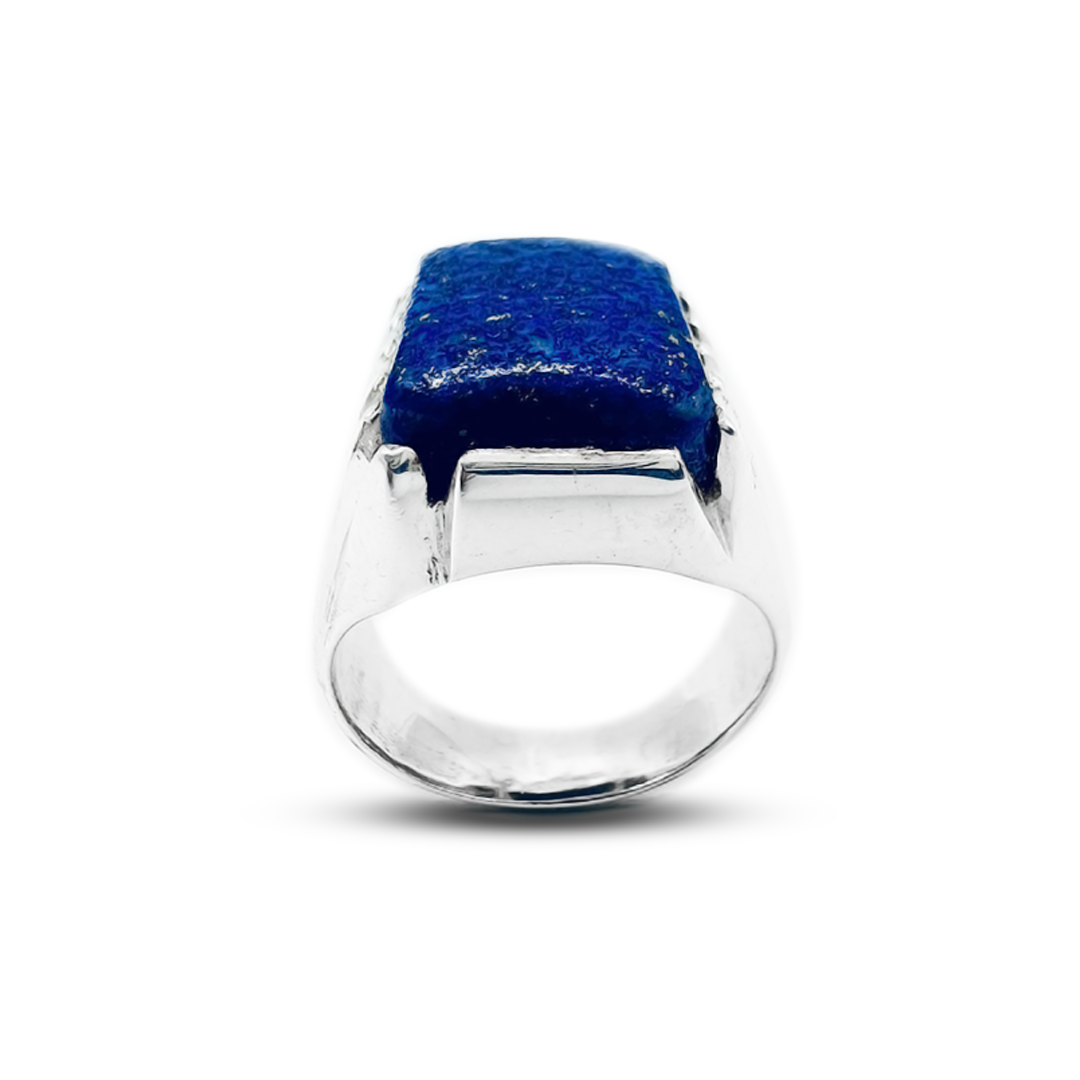 Lapis Men Ring – Modern recta Design