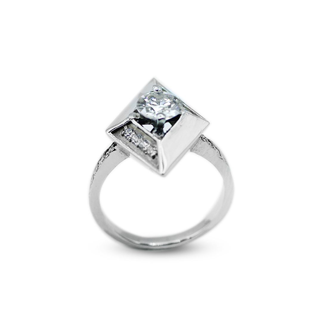 Moissanite Women Ring – Navette Ring