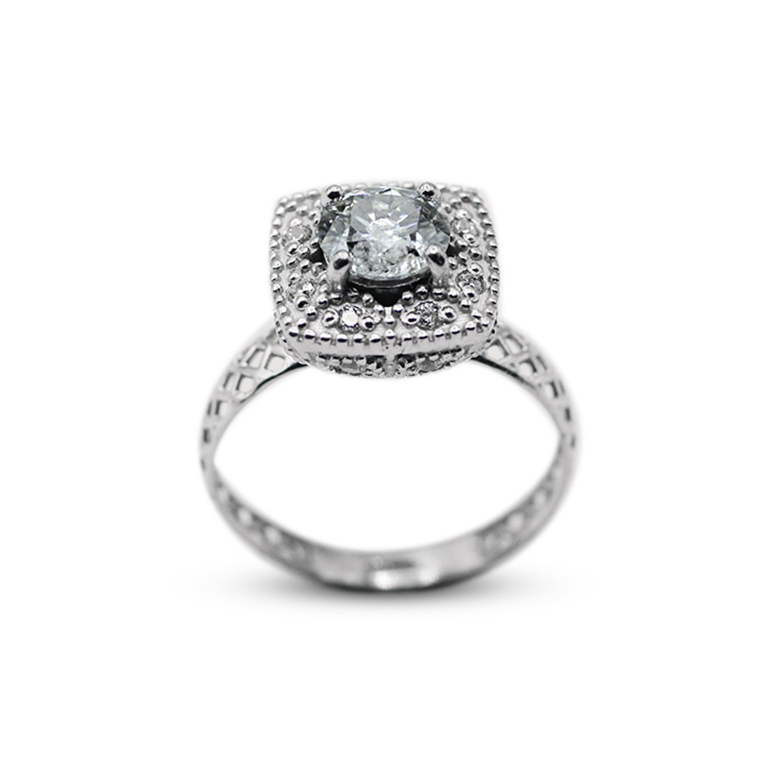 Moissanite Women Ring – Net Band Ring