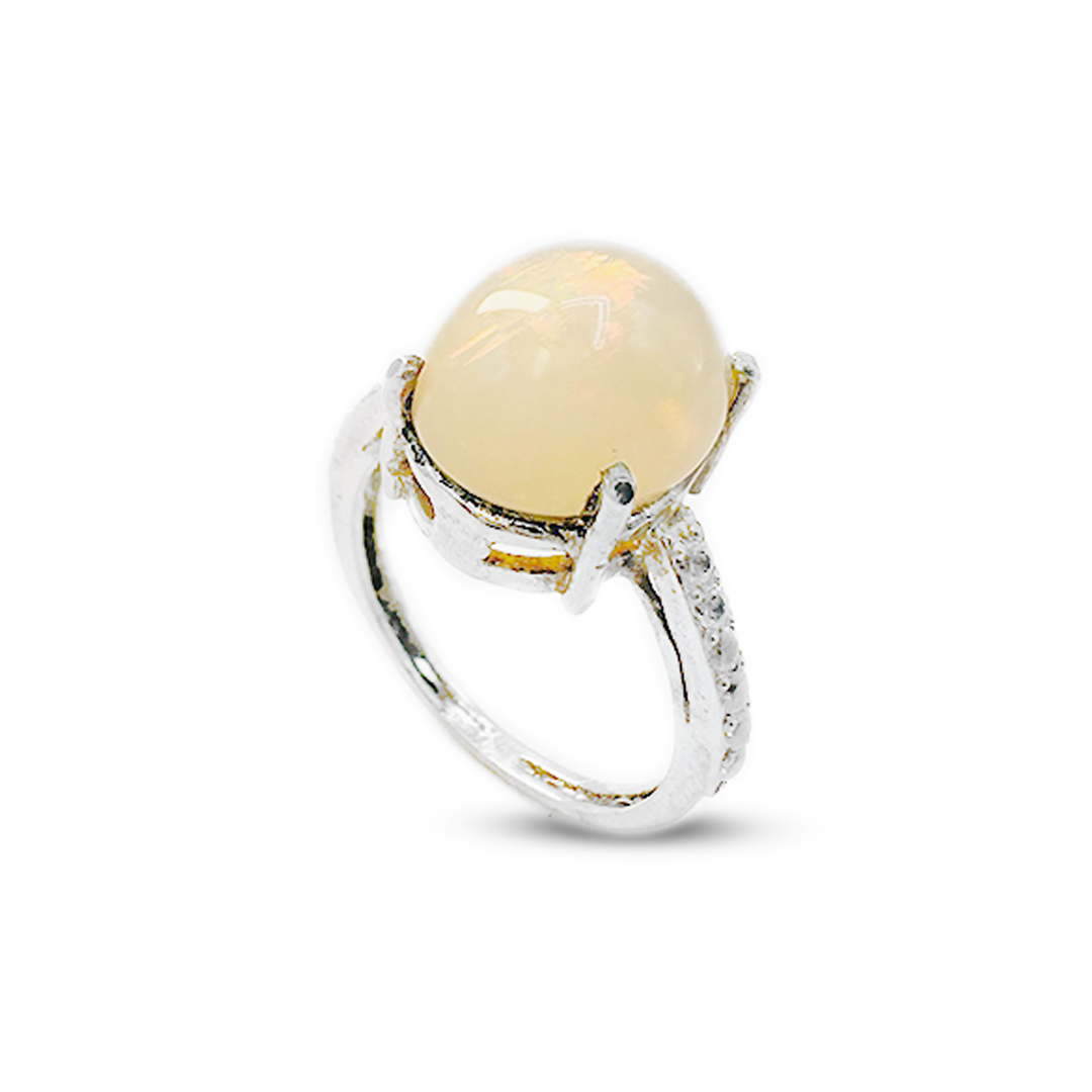 Opal Women Ring – Zircon Band Simple Ring
