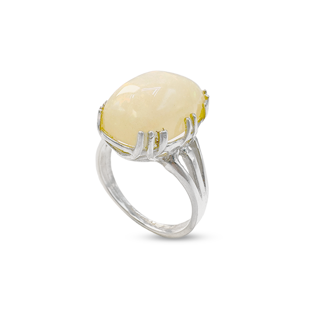 Opal Women Ring – Triple Strip Band