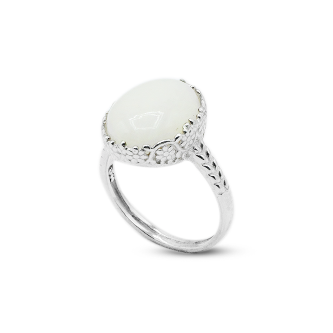 Opal Women Ring – Lattice Design Ring