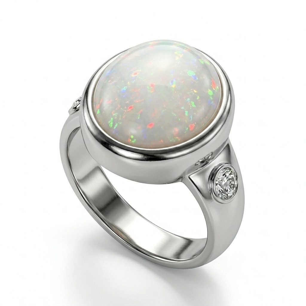 Opal Men Ring - Celestial