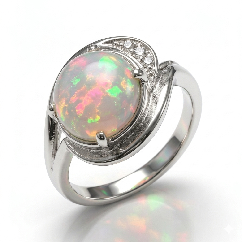 Opal Women Ring - Swirl