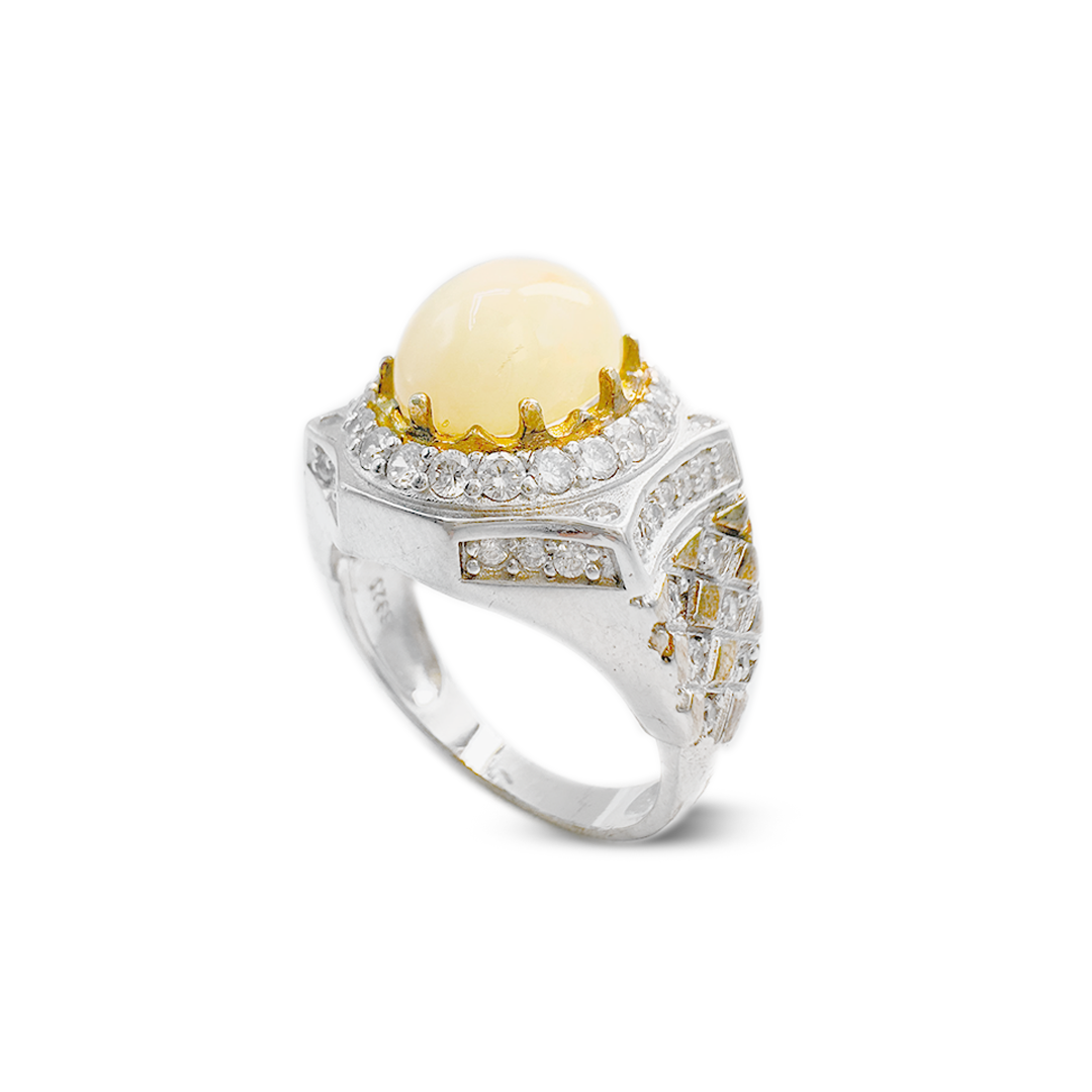 Opal Men Ring – Royal Signet Ring