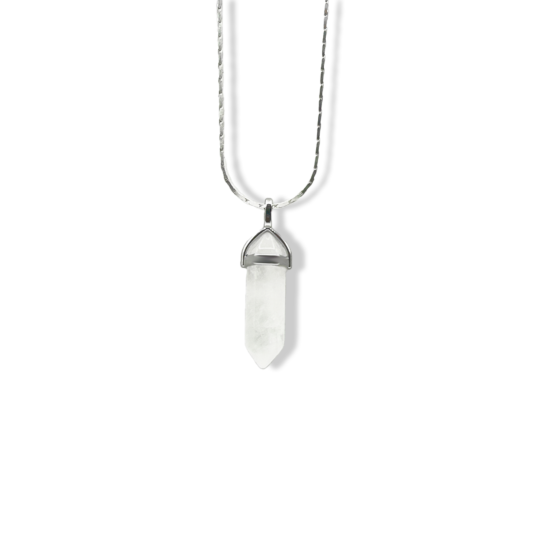 white-quartz-pendant-silver-top-design