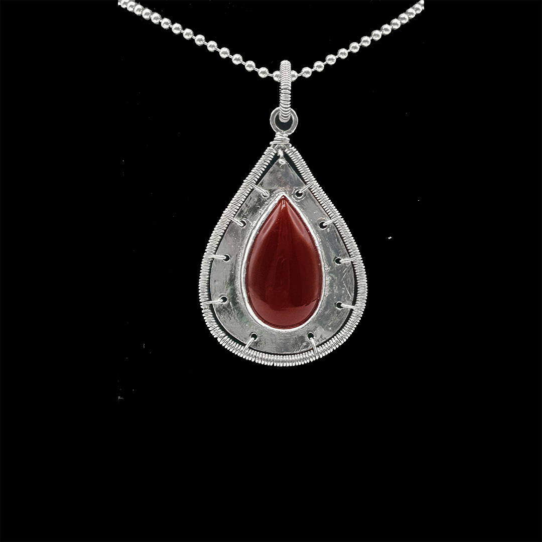 red-agate-pendant-tear-drop-1