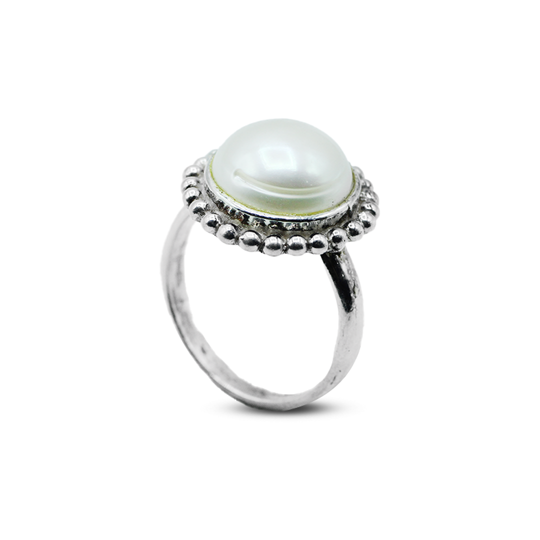 Pearl Women Ring – Sunflower Cup