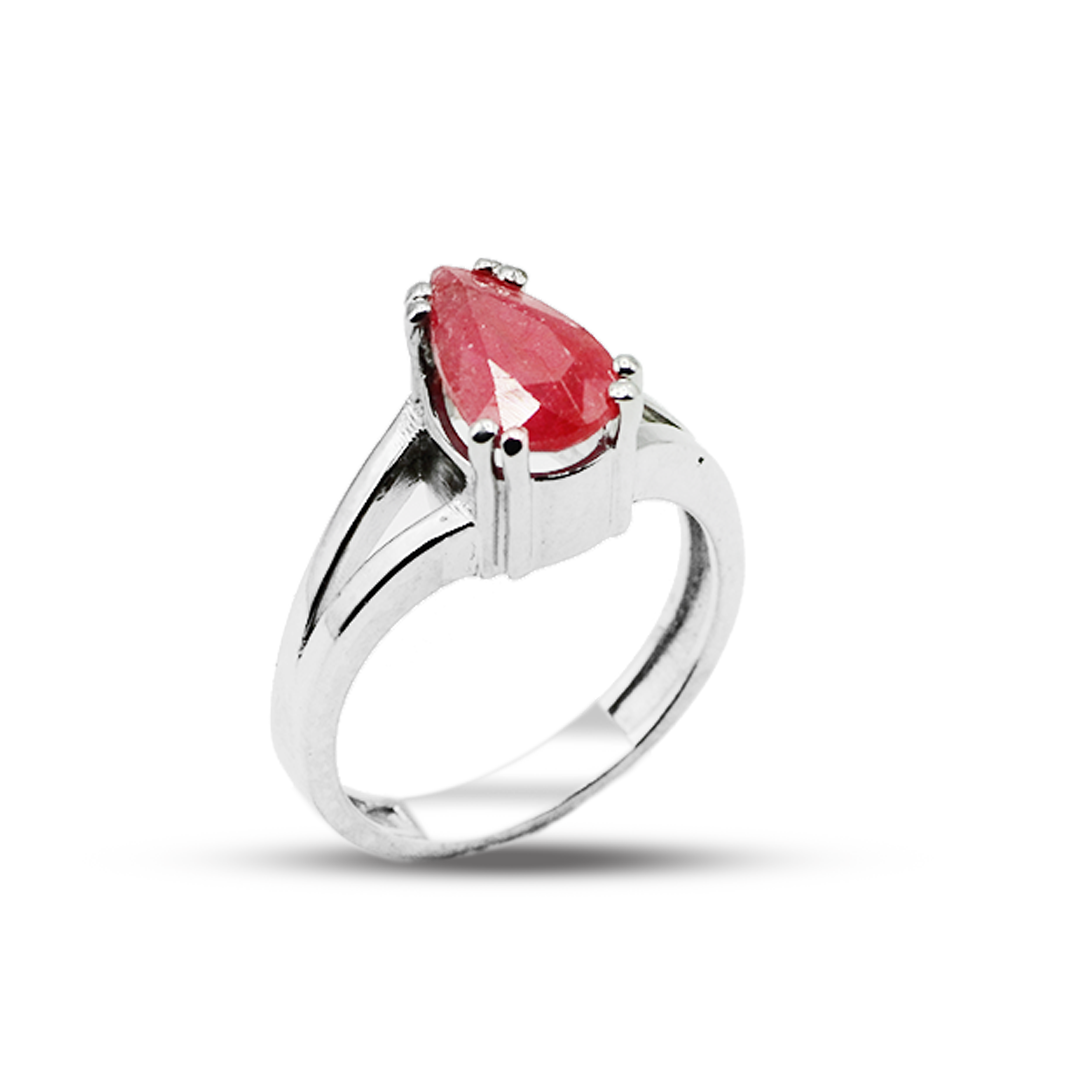 Ruby Women Ring – Pearl Cup