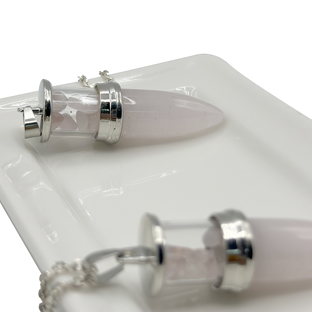 Rose Quartz Pendant - Bullet Beem