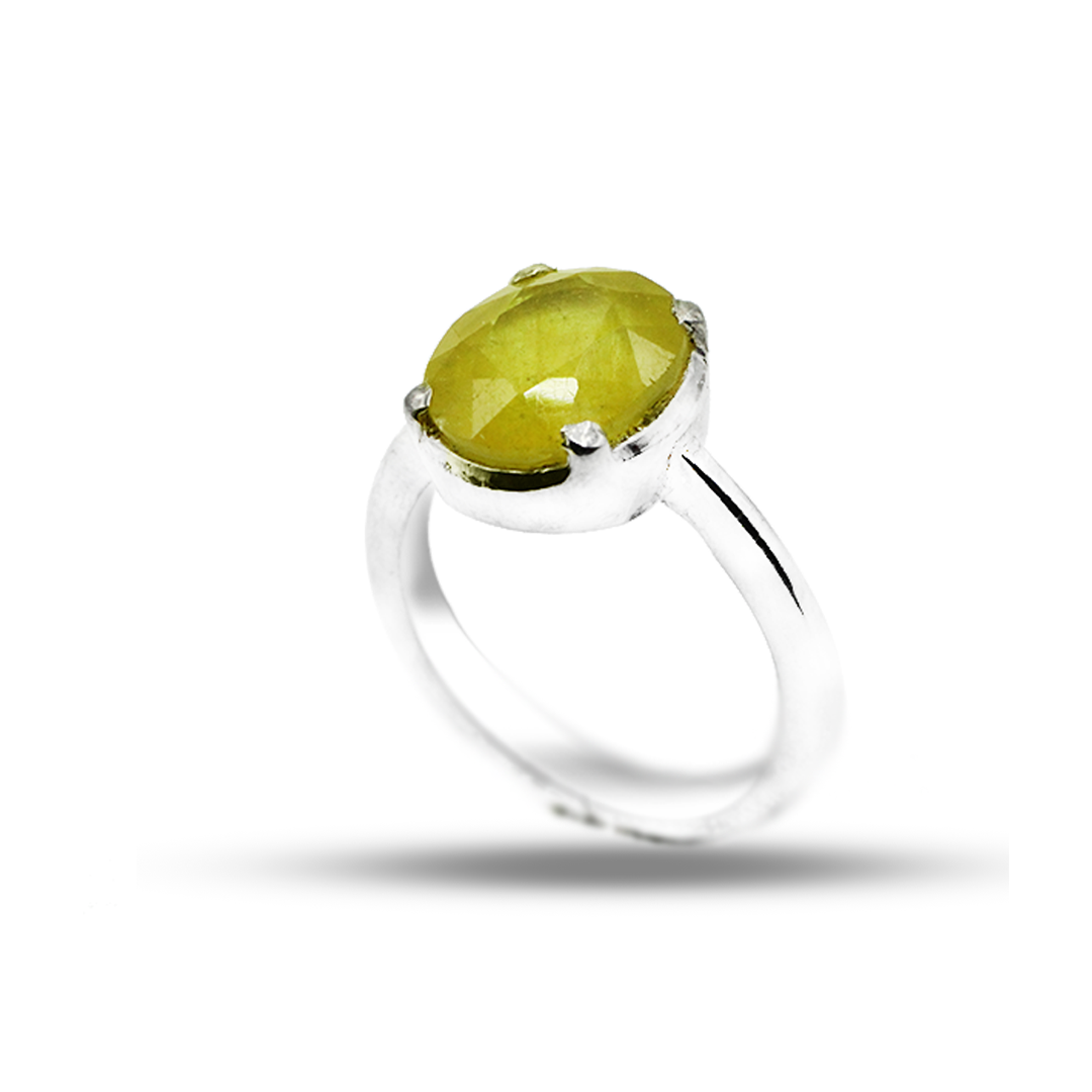 Yellow Sapphire Women Ring – Simple Ring Design
