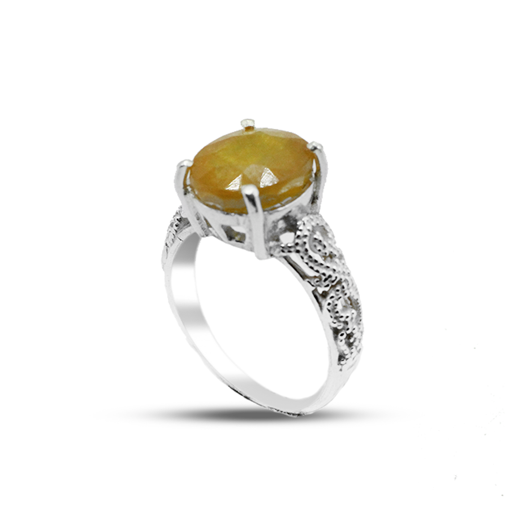 Yellow Sapphire Women Ring – Vintage Ring Design