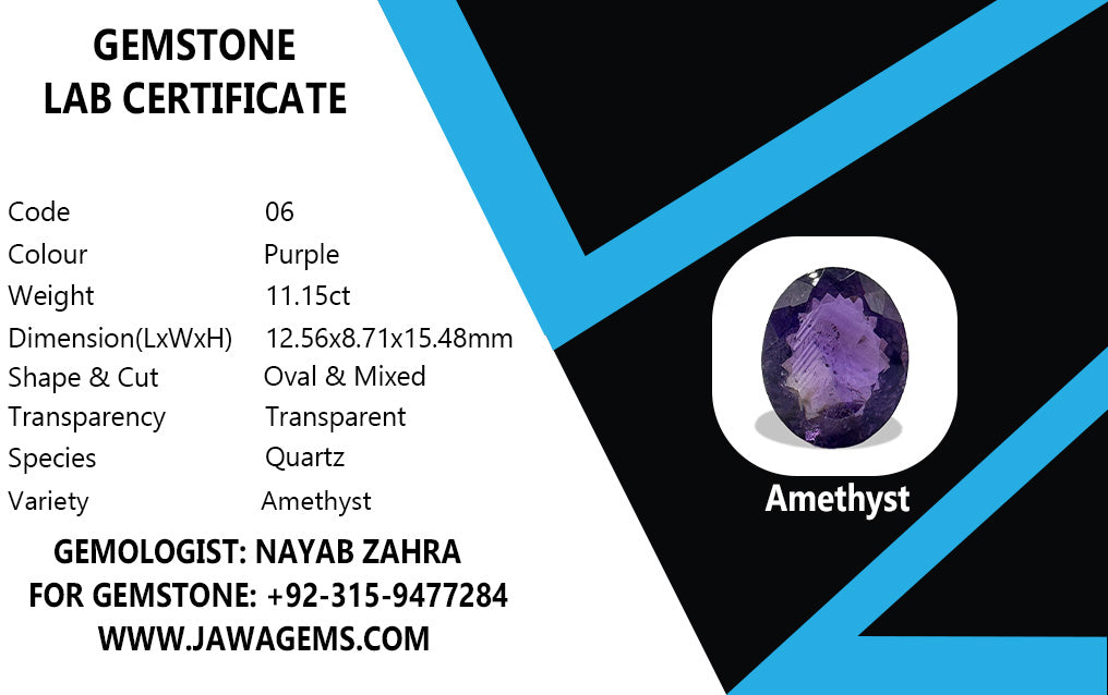 Lab Certified Amethyst - 11.15 crt