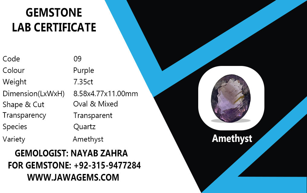 Lab Certified Amethyst - 7.35 crt