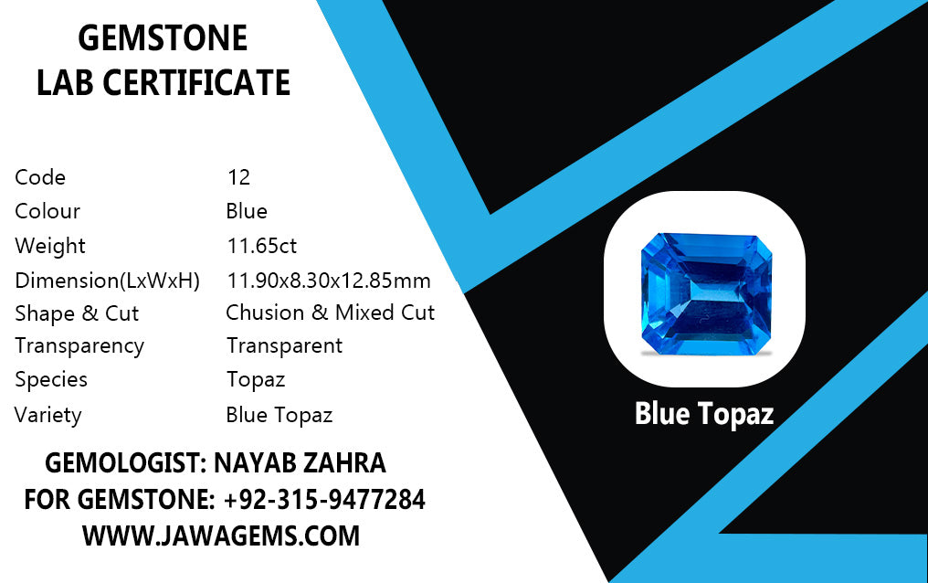 London Blue Topaz -11.65 crt