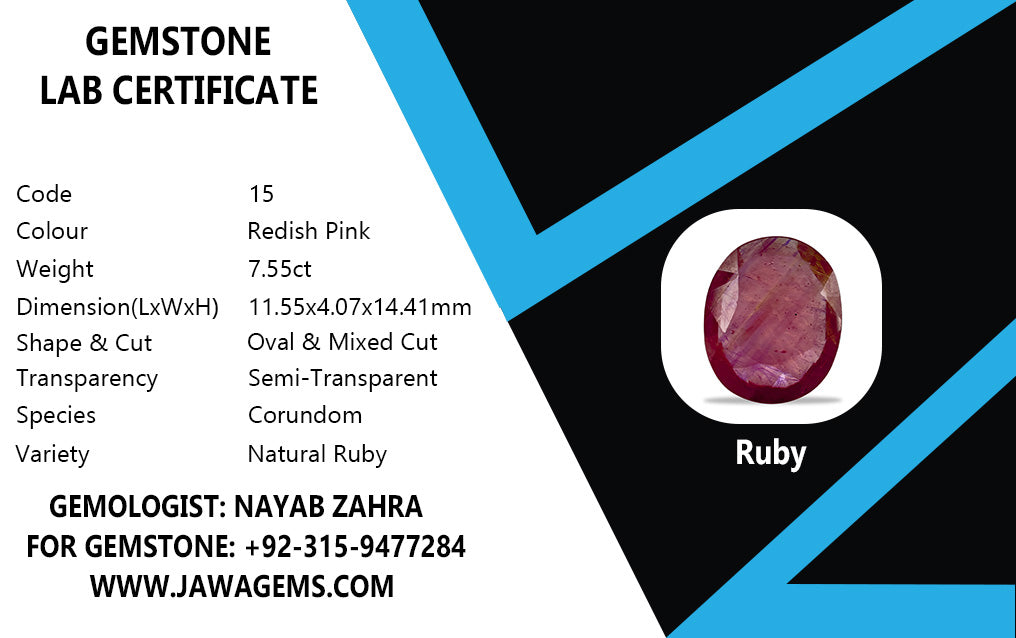 Lab Certified Ruby - 7.45 crt
