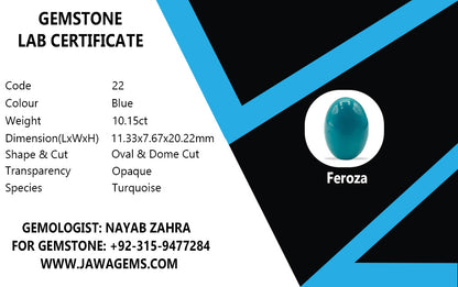 Lab Certified Feroza - 10.15 crt