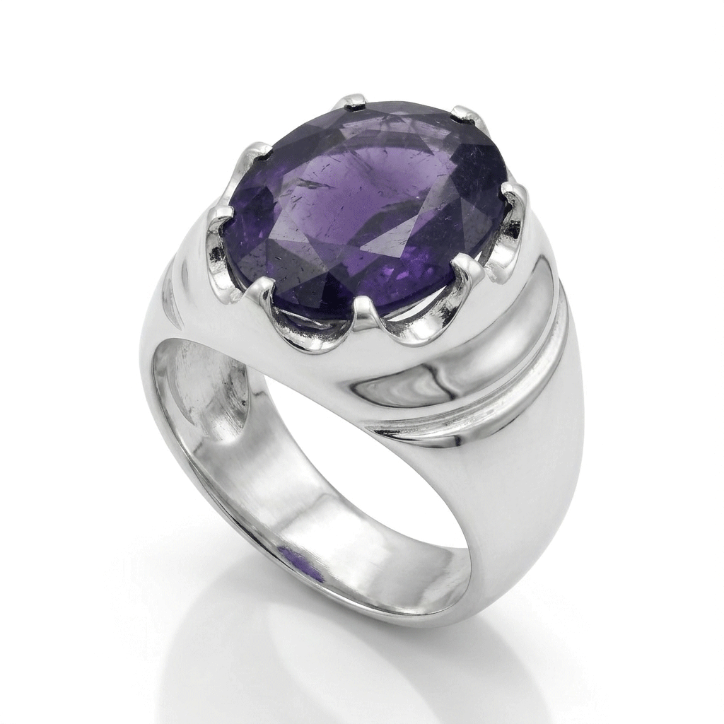 Amethyst Men Ring - Royal Signet