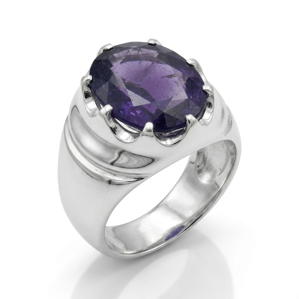 Amethyst Men Ring - Royal Signet
