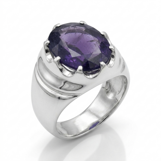 Amethyst Men Ring - Royal Signet