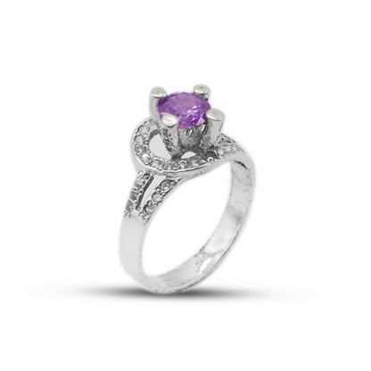 Amethyst Women Ring – Italian Design