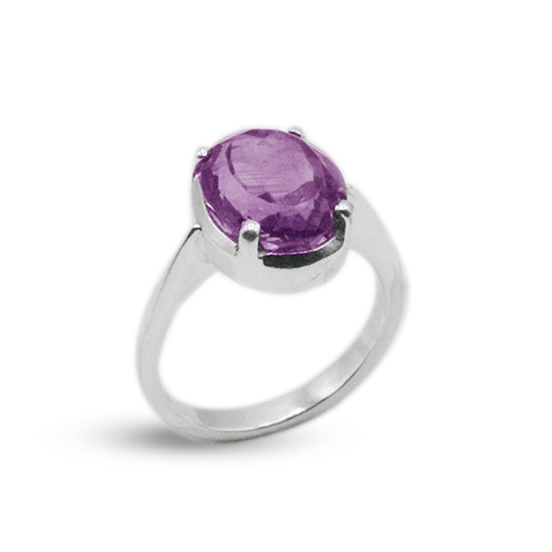 Amethyst Women Ring – Simple Design