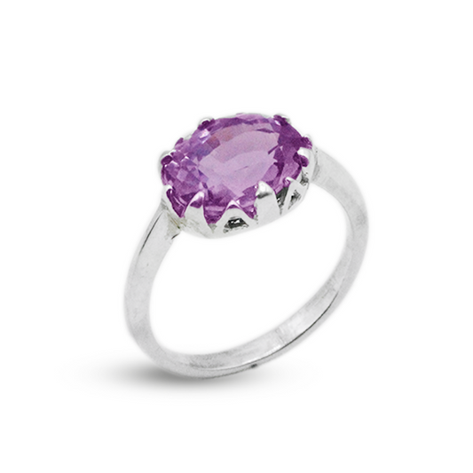 Amethyst Women Ring – Lattice