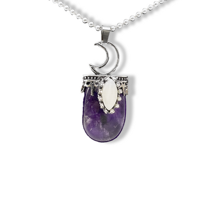 Amethyst Pendant - Star Top Design